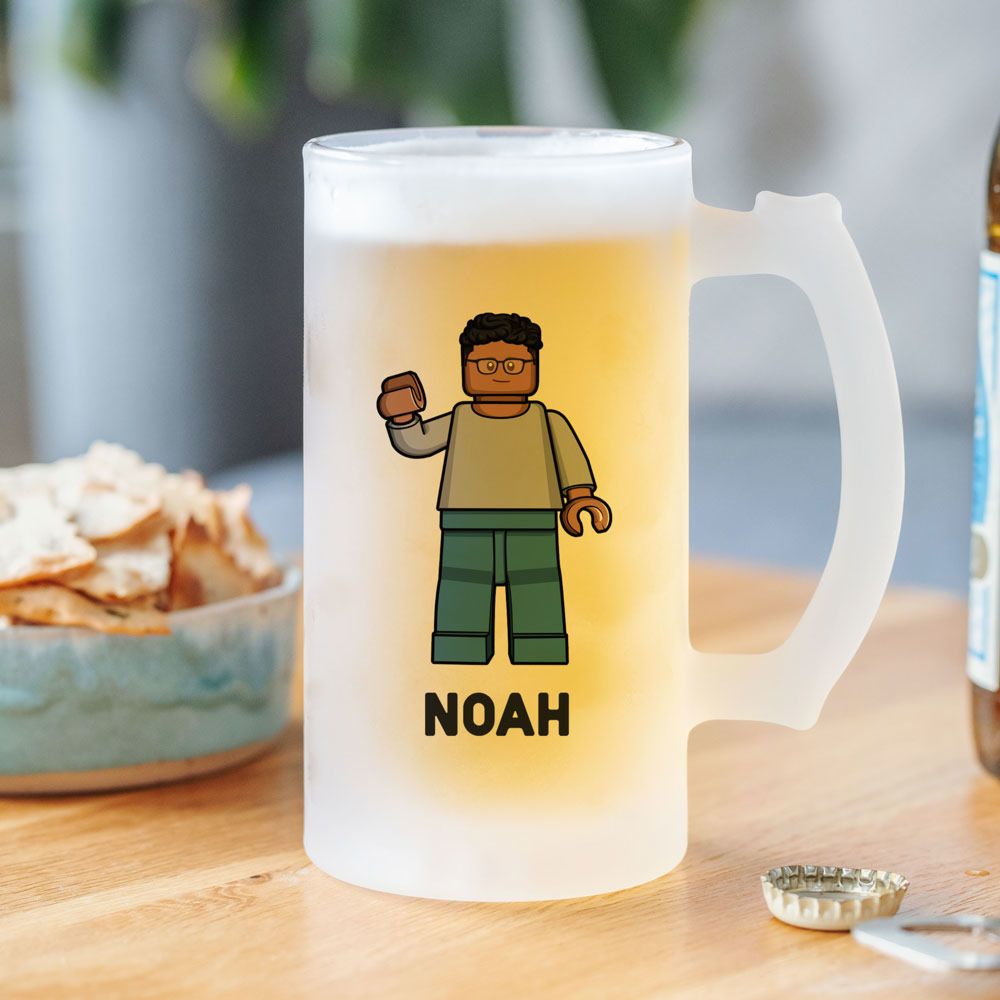Gepersonaliseerde bierpul met jouw figuur