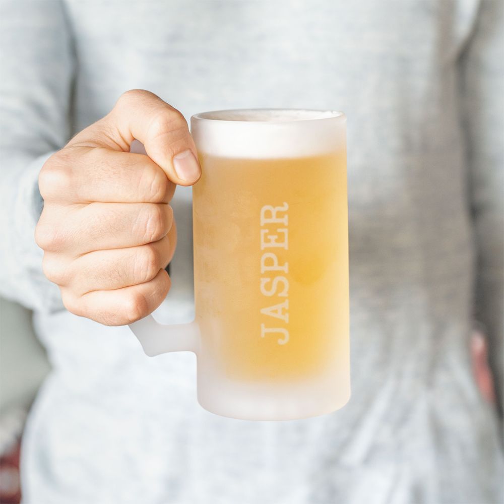 Gepersonaliseerde bierpul met gravure