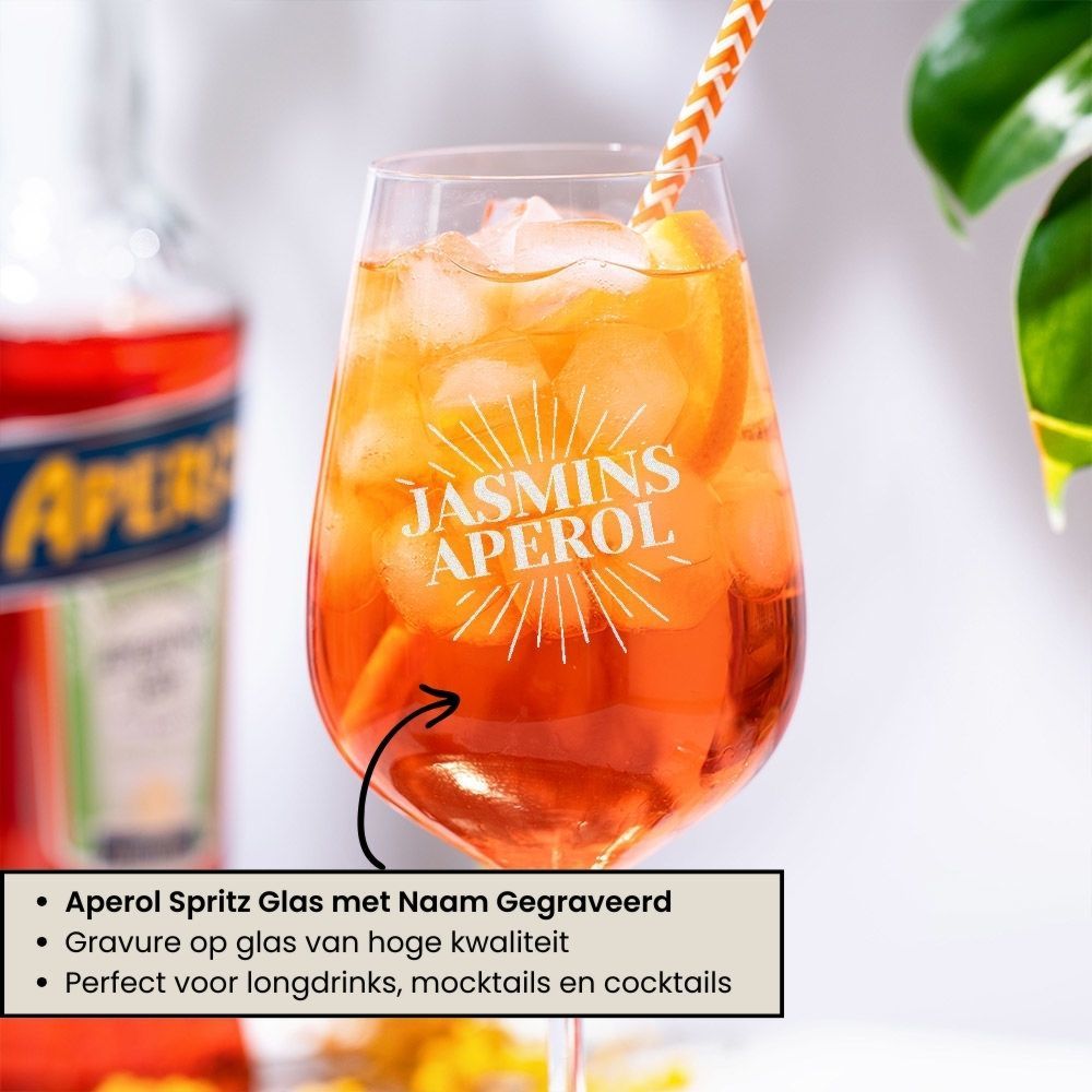 Cadeau set Aperol glas en bierpul