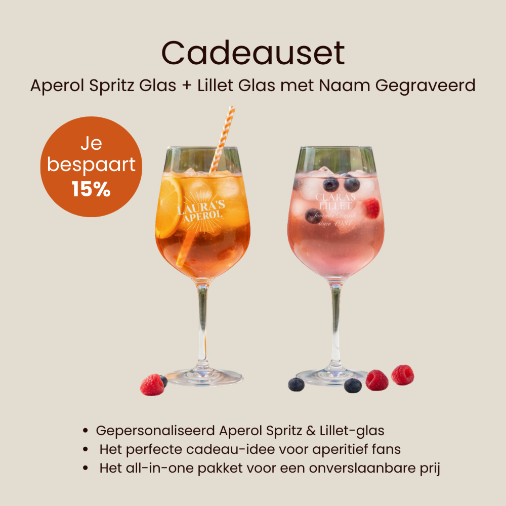 Cadeauset Aperol- en Lillet-glazen