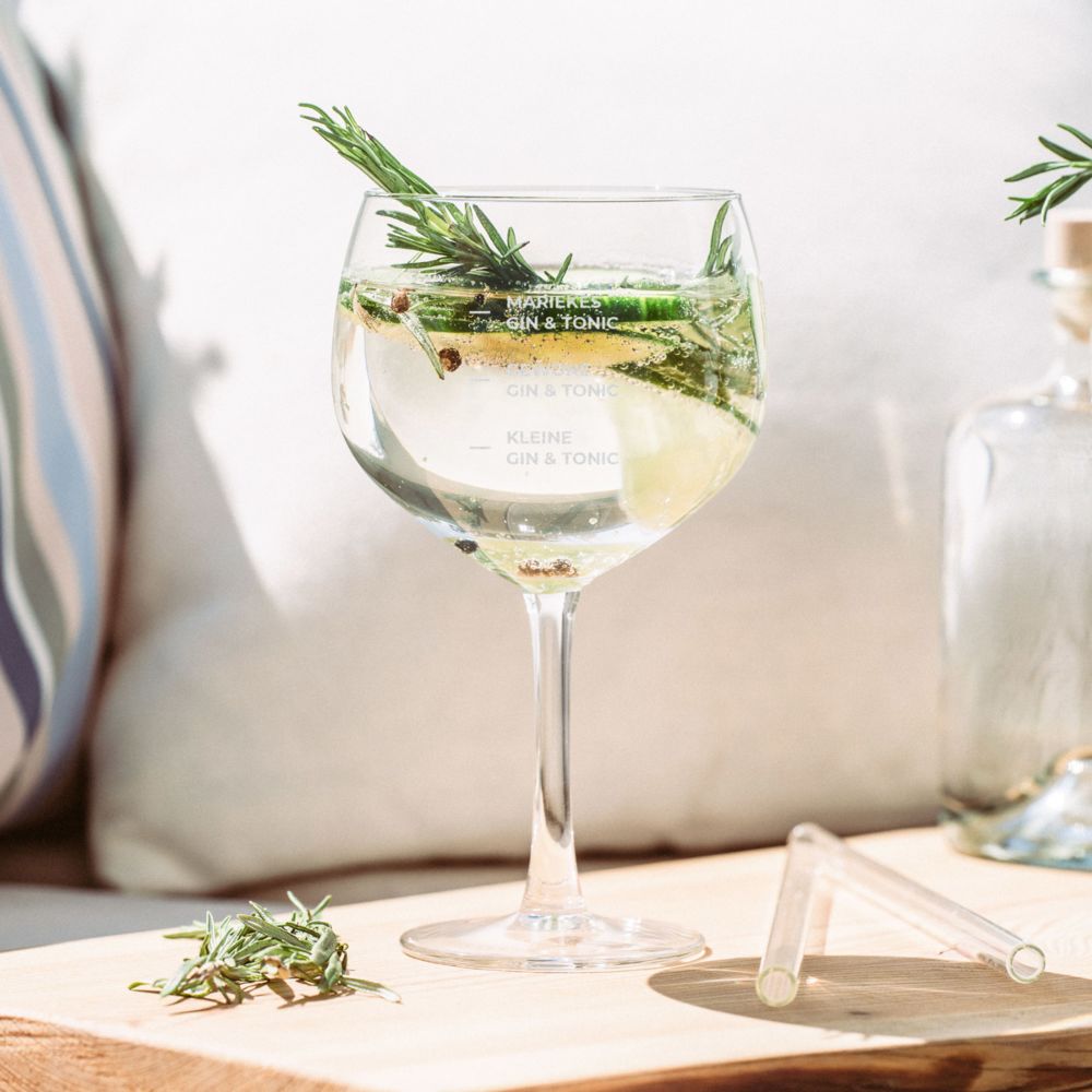 Gin Tonic Glas met Naam Gegraveerd