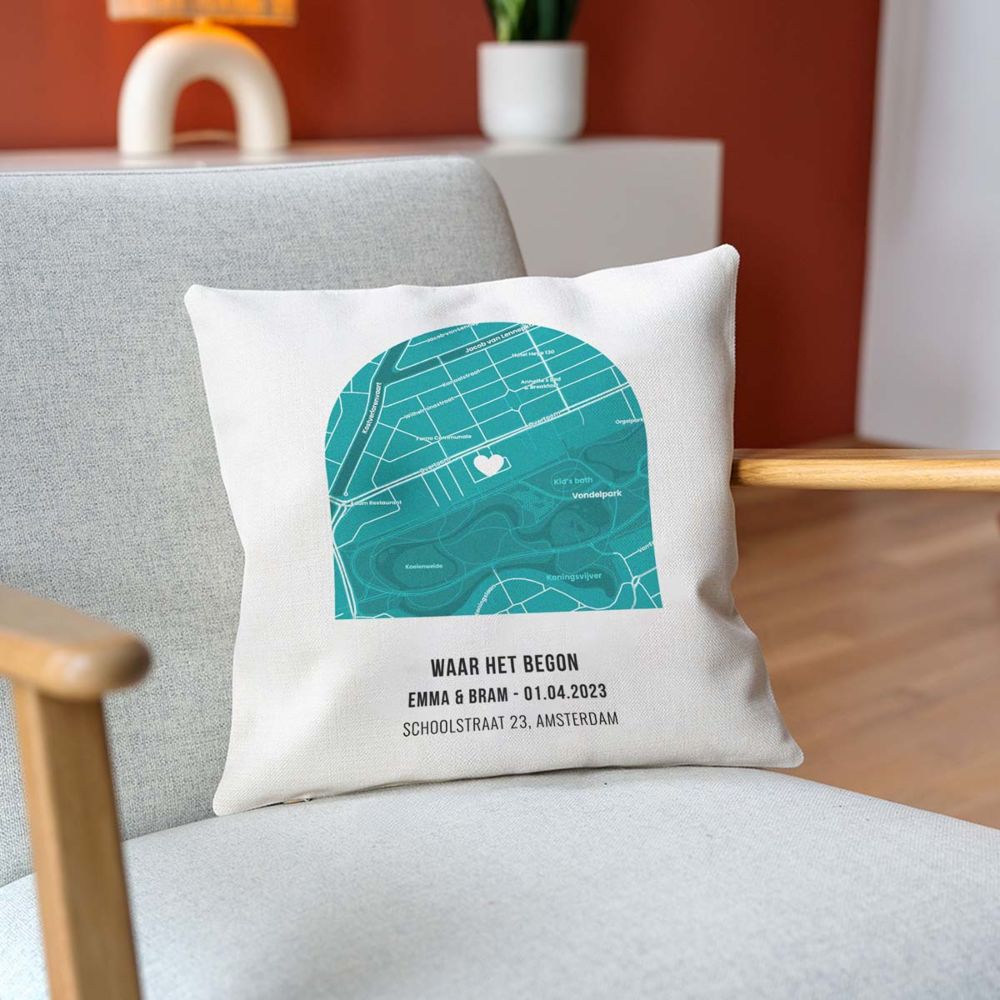 Gepersonaliseerde kussensloop waar het begon