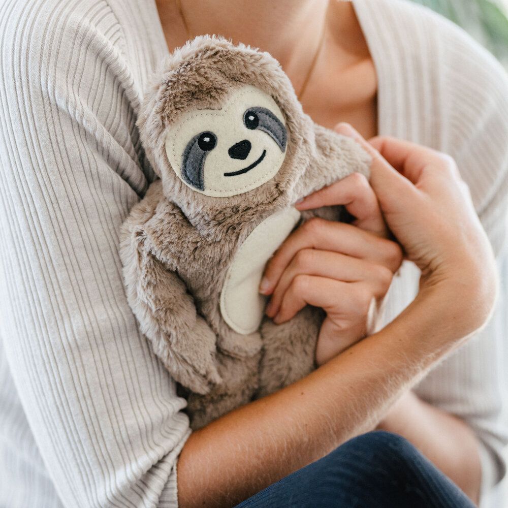 Verwarmbare luiaard knuffel