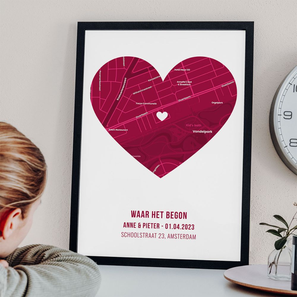 Gepersonaliseerde poster waar het begon