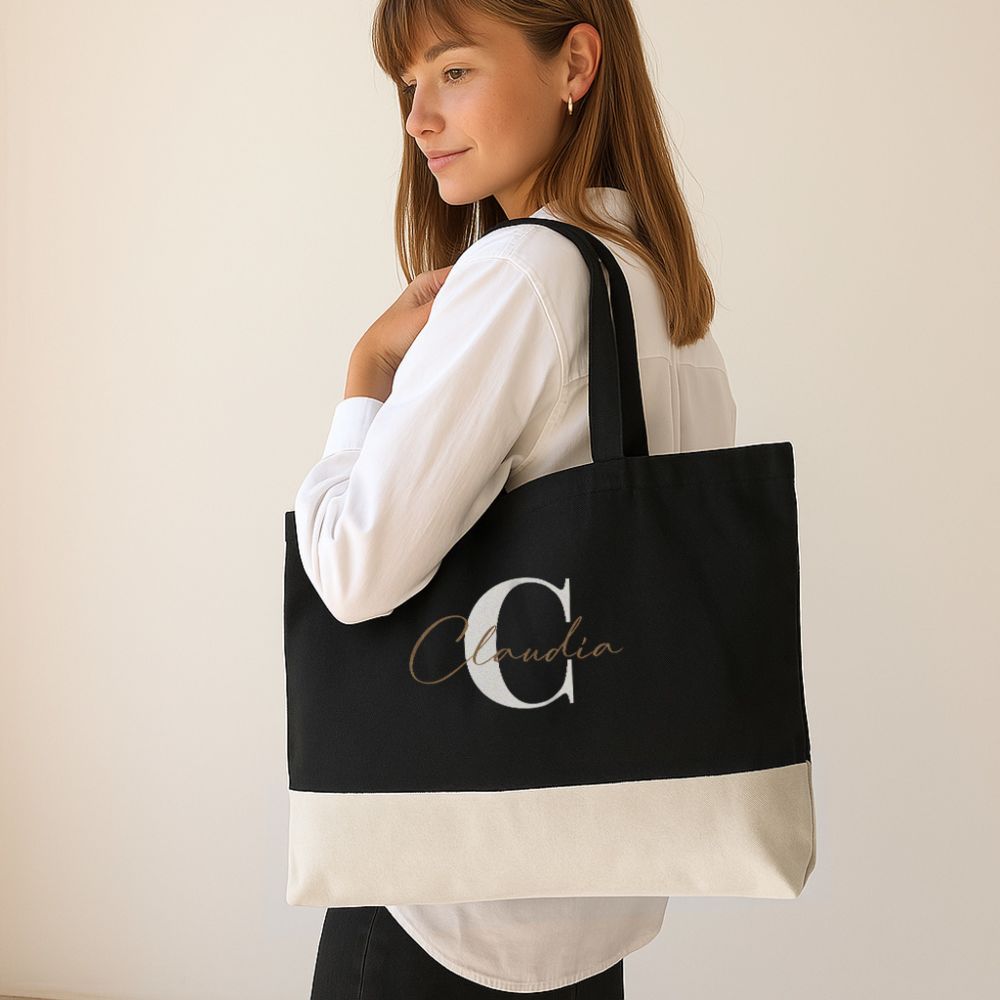 Personalisierbare Tasche mit Monogramm