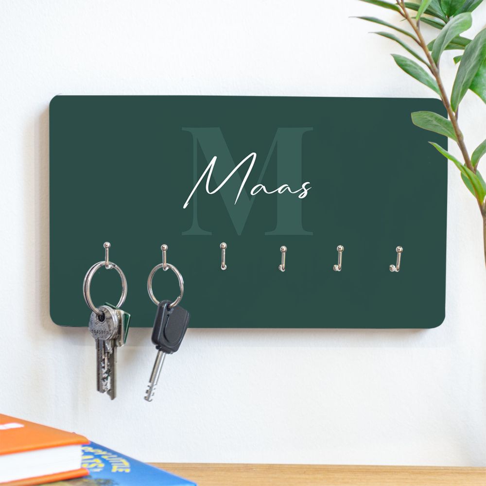 Gepersonaliseerd sleutelbord met monogram
