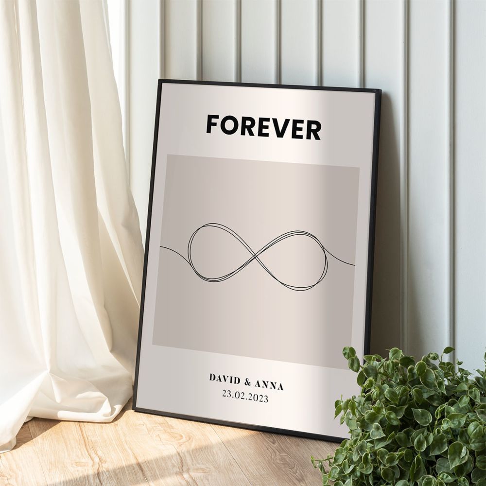 Gepersonaliseerde poster met symbool en tekst