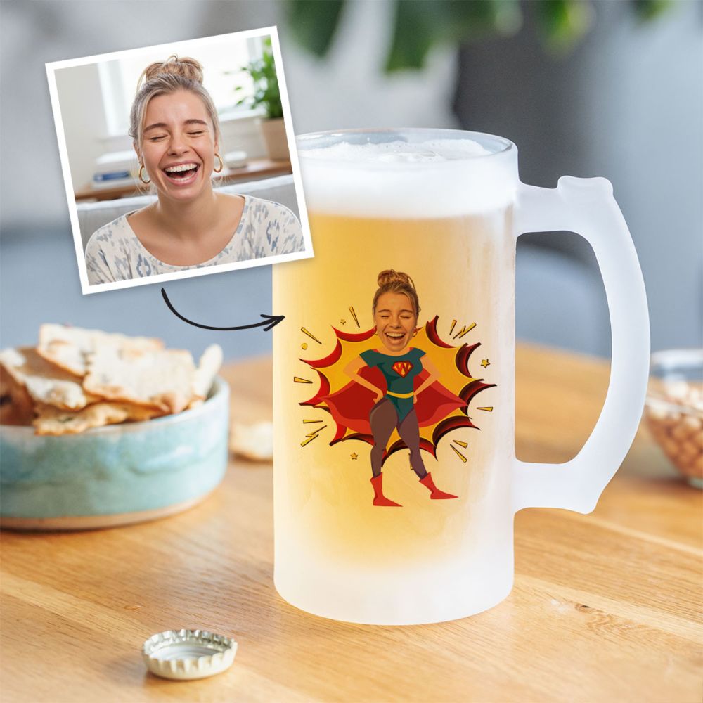 Gepersonaliseerde superheld-bierpul