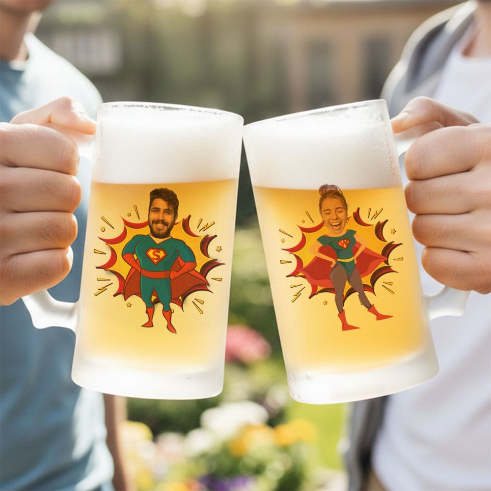 Gepersonaliseerde superheld-bierpul