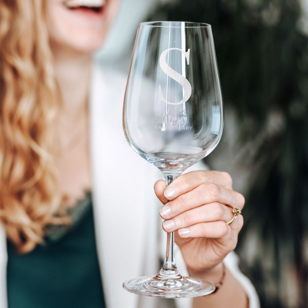 Wijnglas met Monogram en Naam