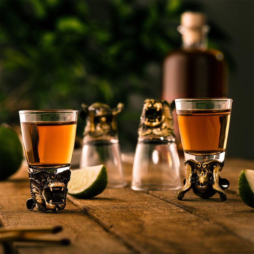 Wild Spirits shotglaasjes set van 4