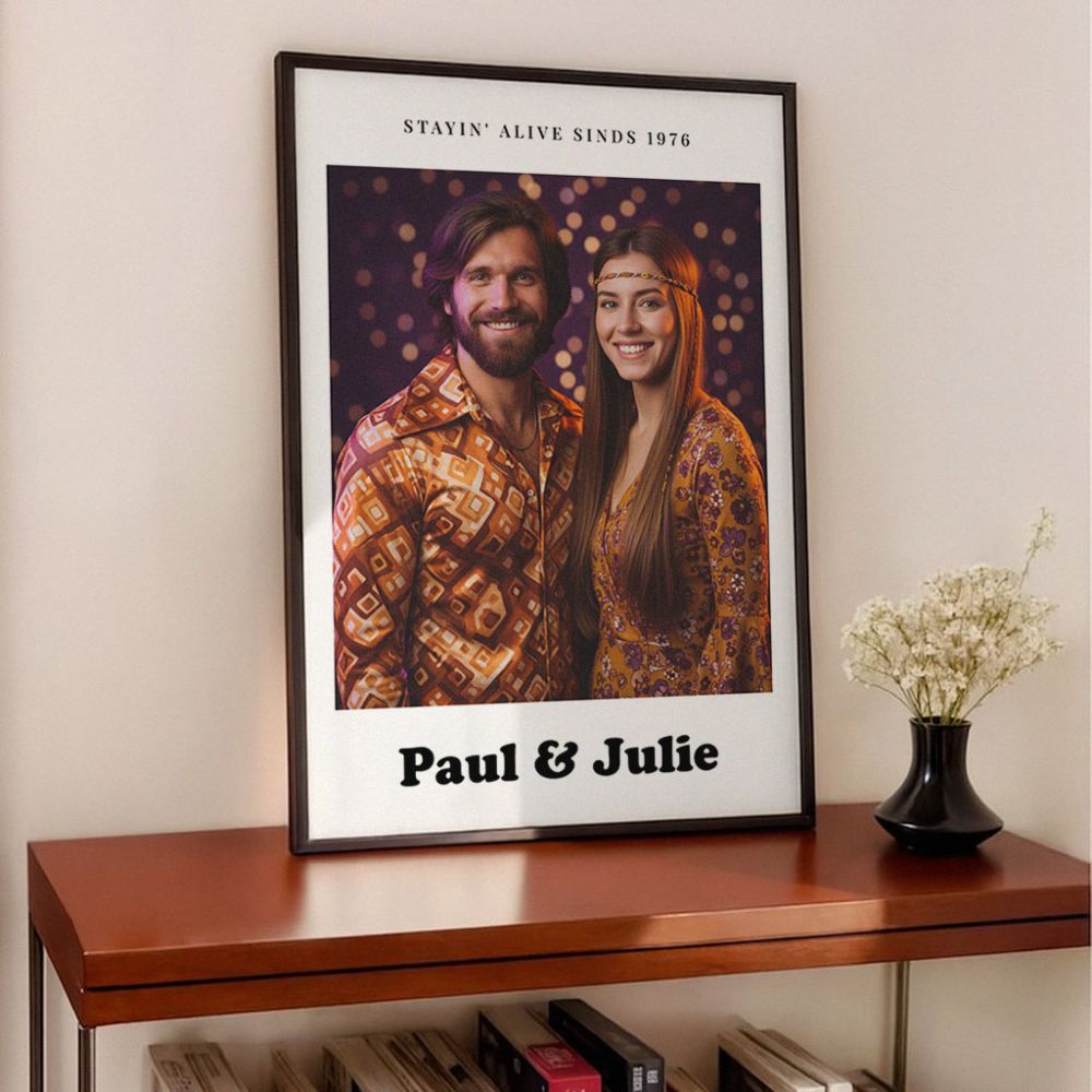 Gepersonaliseerde tijdreis poster