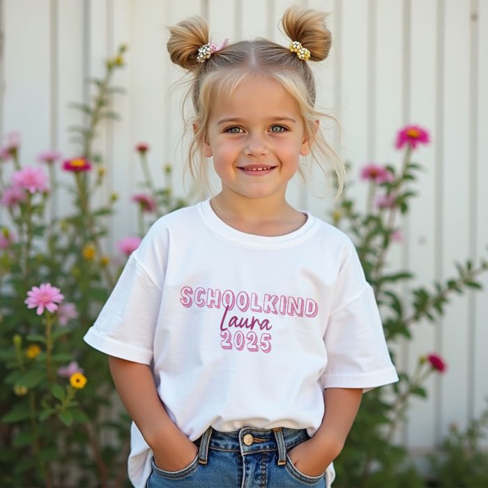 Gepersonaliseerd t-shirt voor kinderen schoolkind