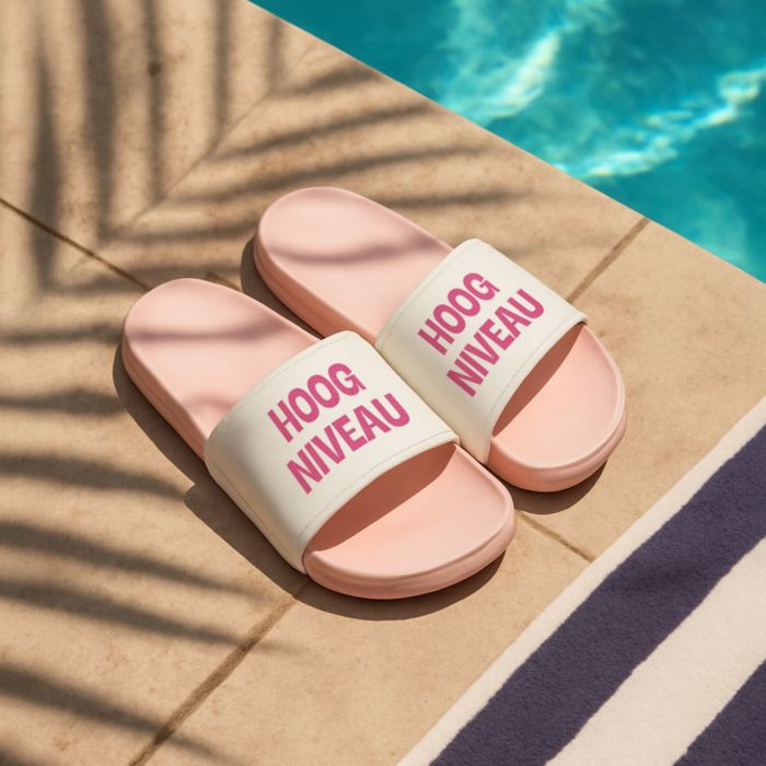 Gepersonaliseerde badslippers met twee regels