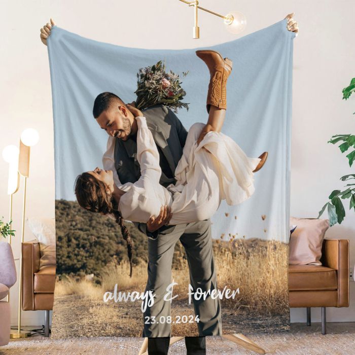 Deken met Foto en Tekst