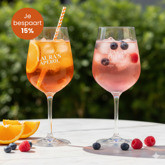 Cadeauset Aperol- en Lillet-glazen