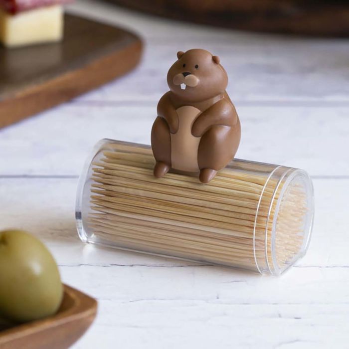 Tandenstoker dispenser Woody