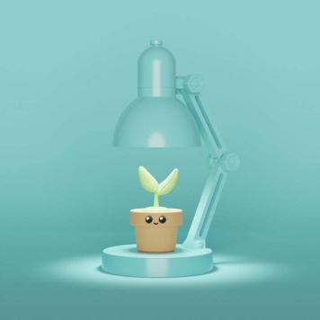 Mini plant lamp