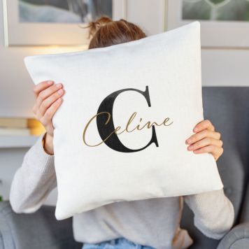Gepersonaliseerde kussensloop  met monogram