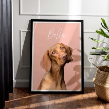 Gepersonaliseerde poster met jouw huisdier